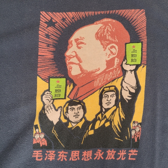 Shanghai Tang Chinese Revolution navy blue t-shirt size small - Picture 2 of 6